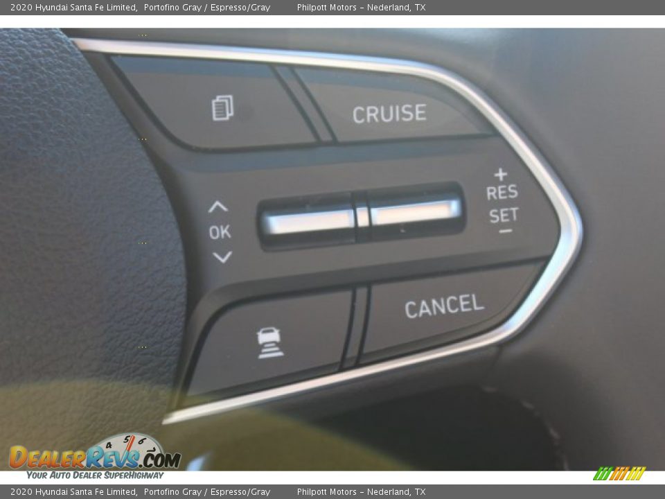 2020 Hyundai Santa Fe Limited Portofino Gray / Espresso/Gray Photo #13
