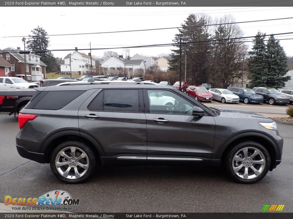 2020 Ford Explorer Platinum 4WD Magnetic Metallic / Ebony Photo #4