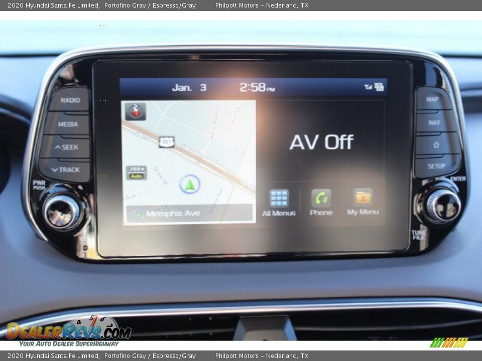 2020 Hyundai Santa Fe Limited Portofino Gray / Espresso/Gray Photo #16