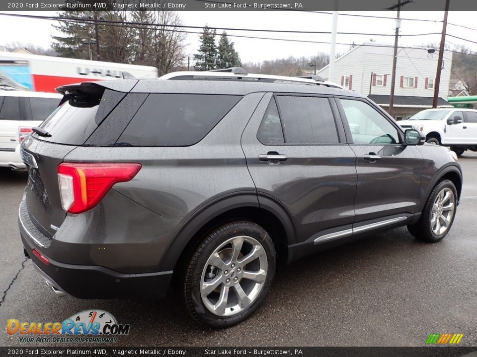 2020 Ford Explorer Platinum 4WD Magnetic Metallic / Ebony Photo #5