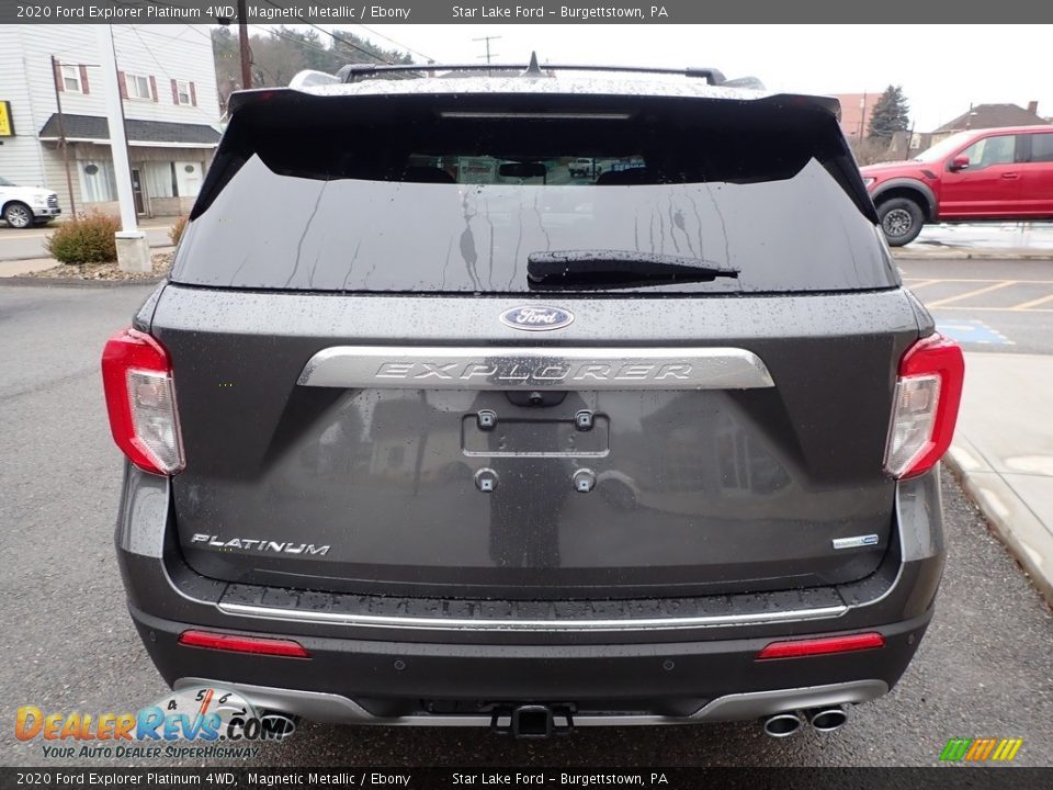 2020 Ford Explorer Platinum 4WD Magnetic Metallic / Ebony Photo #6