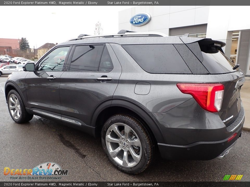 2020 Ford Explorer Platinum 4WD Magnetic Metallic / Ebony Photo #8