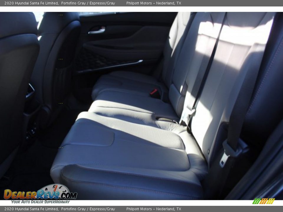 2020 Hyundai Santa Fe Limited Portofino Gray / Espresso/Gray Photo #21