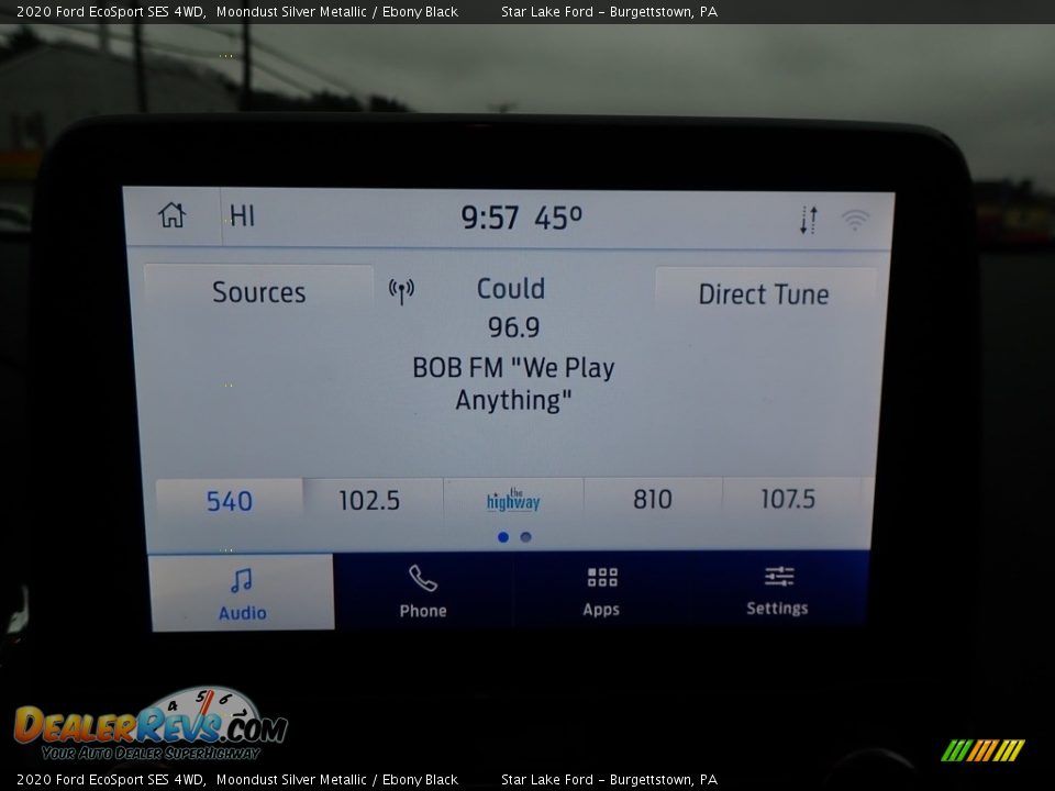 2020 Ford EcoSport SES 4WD Moondust Silver Metallic / Ebony Black Photo #20