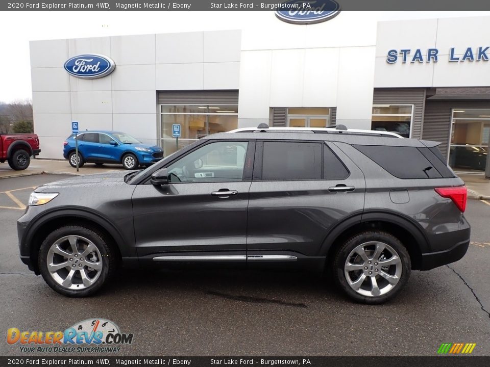 2020 Ford Explorer Platinum 4WD Magnetic Metallic / Ebony Photo #9