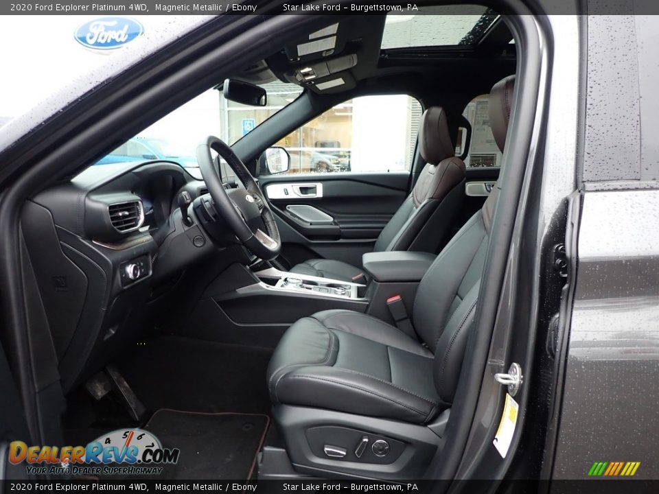 2020 Ford Explorer Platinum 4WD Magnetic Metallic / Ebony Photo #11