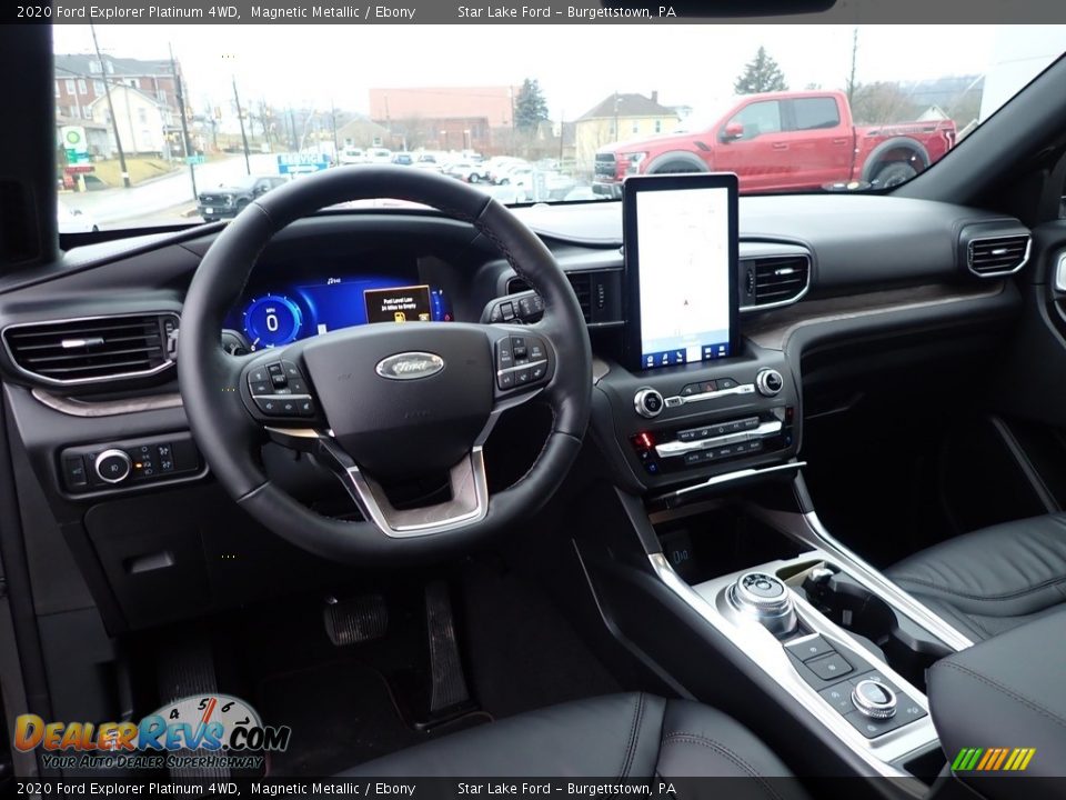 2020 Ford Explorer Platinum 4WD Magnetic Metallic / Ebony Photo #14