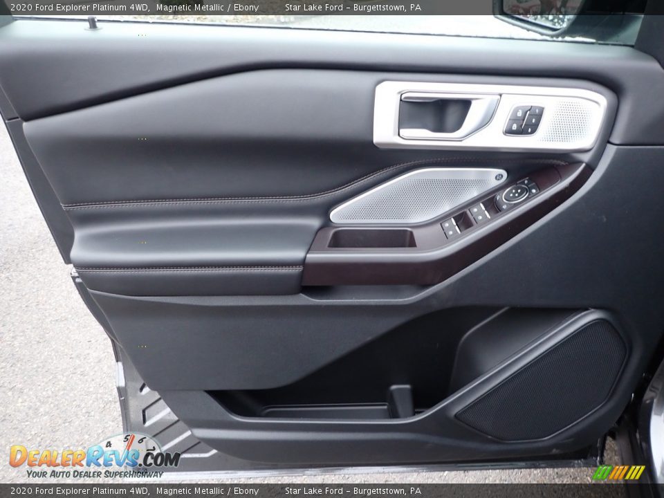 2020 Ford Explorer Platinum 4WD Magnetic Metallic / Ebony Photo #15