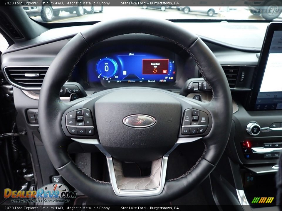 2020 Ford Explorer Platinum 4WD Magnetic Metallic / Ebony Photo #16