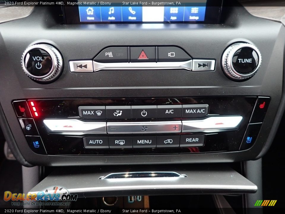 2020 Ford Explorer Platinum 4WD Magnetic Metallic / Ebony Photo #18
