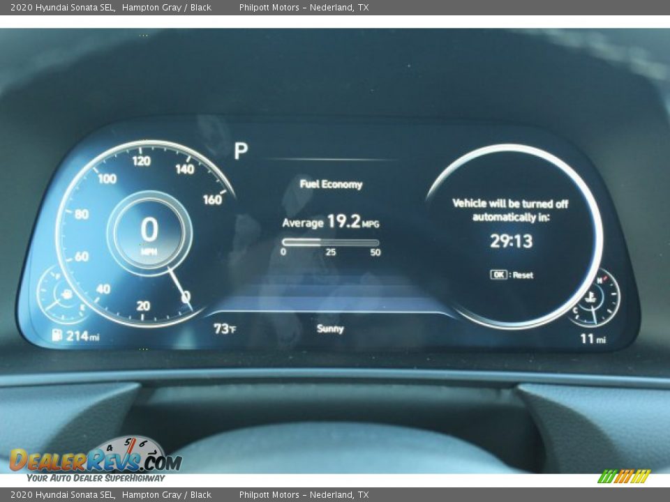 2020 Hyundai Sonata SEL Hampton Gray / Black Photo #14