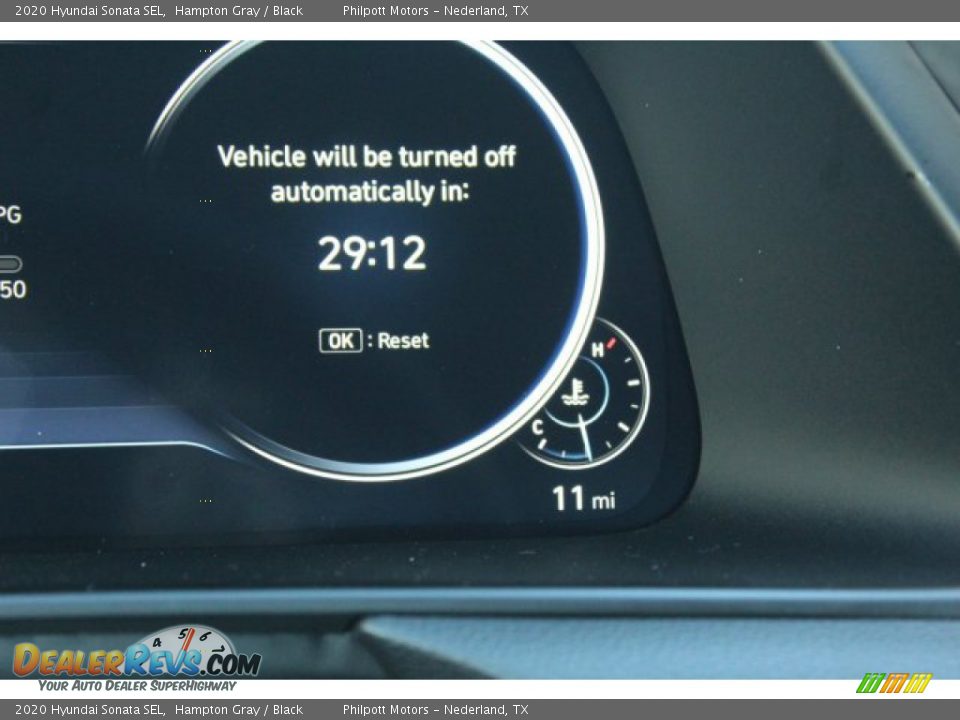 2020 Hyundai Sonata SEL Hampton Gray / Black Photo #15