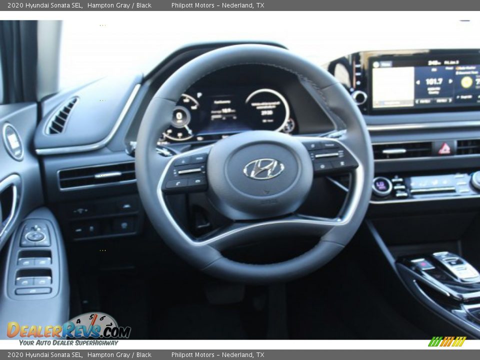 2020 Hyundai Sonata SEL Hampton Gray / Black Photo #23