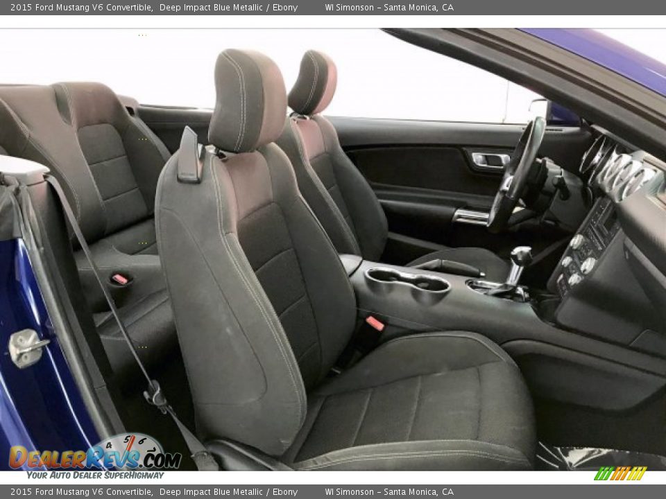 2015 Ford Mustang V6 Convertible Deep Impact Blue Metallic / Ebony Photo #6