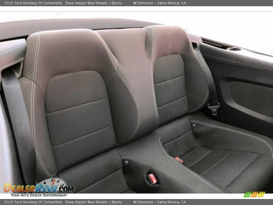 2015 Ford Mustang V6 Convertible Deep Impact Blue Metallic / Ebony Photo #12