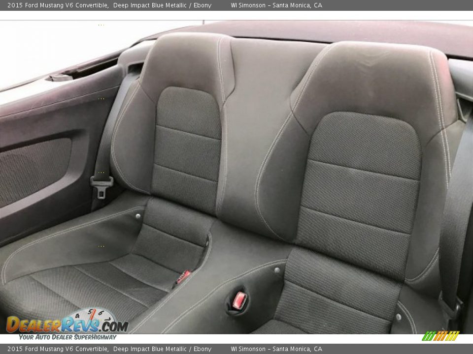2015 Ford Mustang V6 Convertible Deep Impact Blue Metallic / Ebony Photo #14