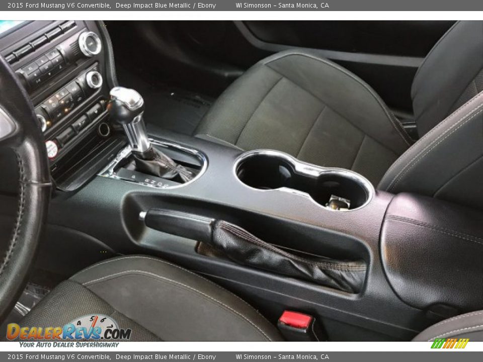 2015 Ford Mustang V6 Convertible Deep Impact Blue Metallic / Ebony Photo #21