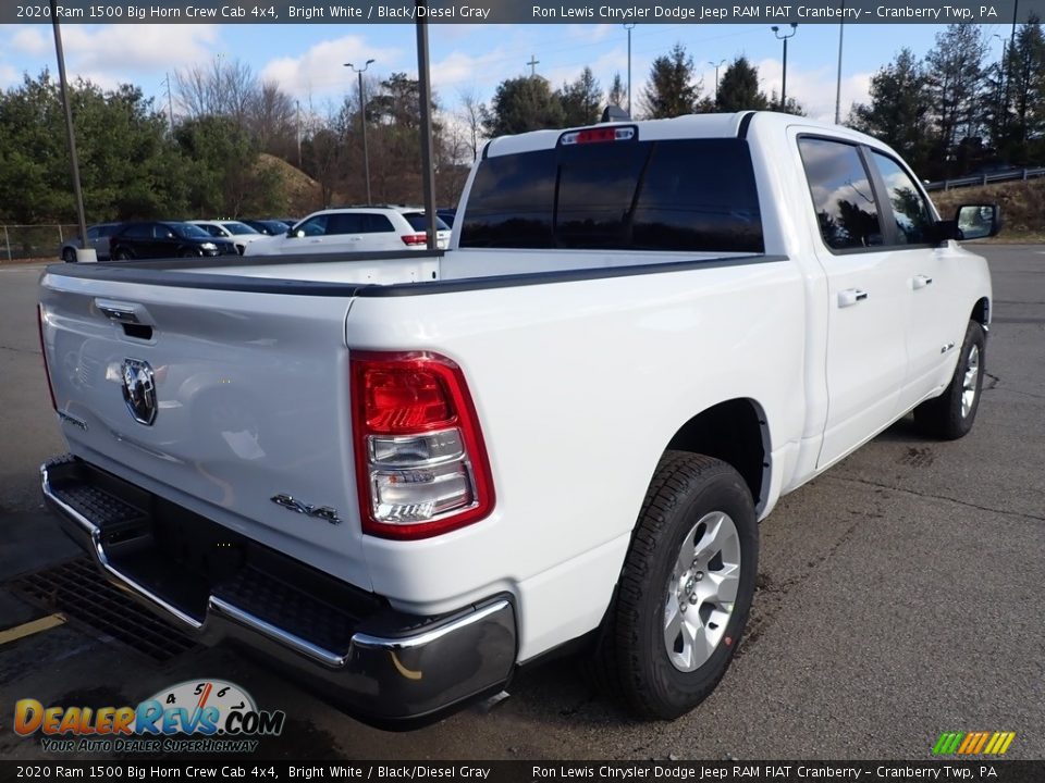 2020 Ram 1500 Big Horn Crew Cab 4x4 Bright White / Black/Diesel Gray Photo #5