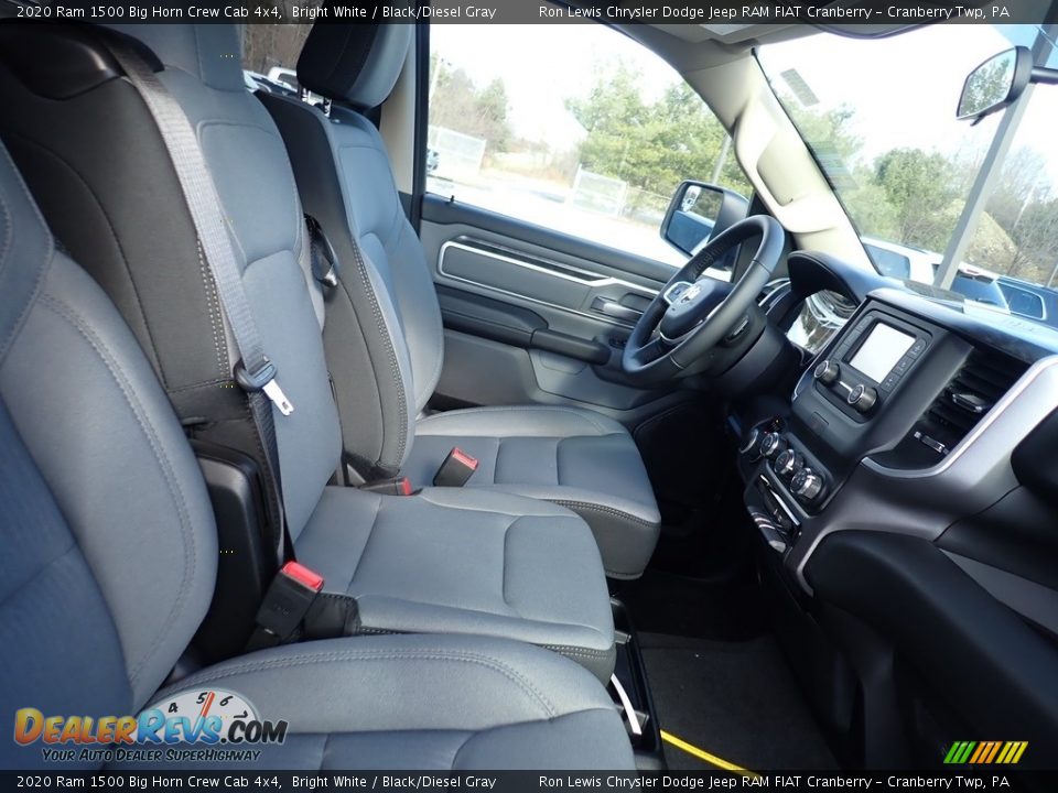 2020 Ram 1500 Big Horn Crew Cab 4x4 Bright White / Black/Diesel Gray Photo #10