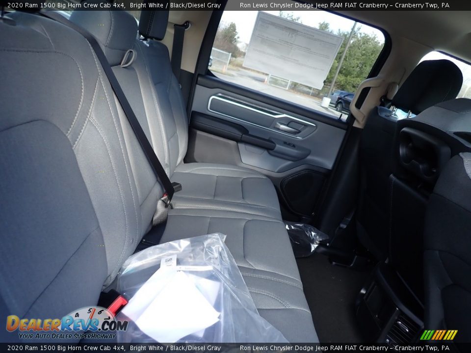 2020 Ram 1500 Big Horn Crew Cab 4x4 Bright White / Black/Diesel Gray Photo #12
