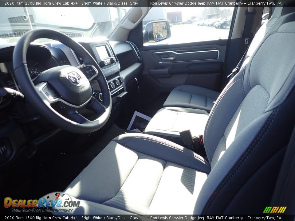 2020 Ram 1500 Big Horn Crew Cab 4x4 Bright White / Black/Diesel Gray Photo #14