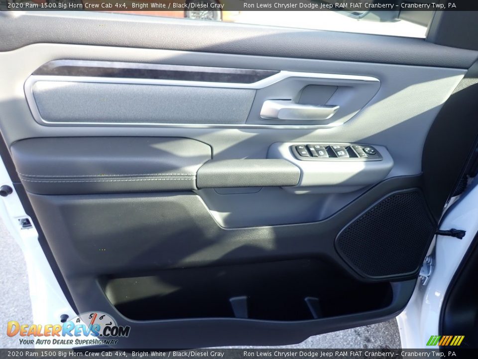 2020 Ram 1500 Big Horn Crew Cab 4x4 Bright White / Black/Diesel Gray Photo #15