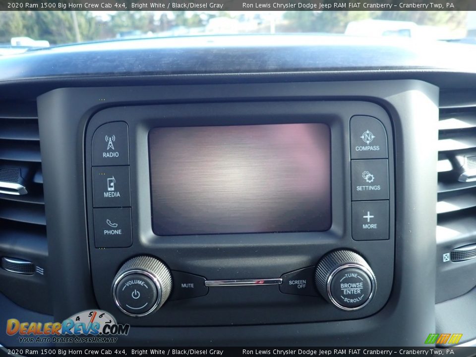 2020 Ram 1500 Big Horn Crew Cab 4x4 Bright White / Black/Diesel Gray Photo #17