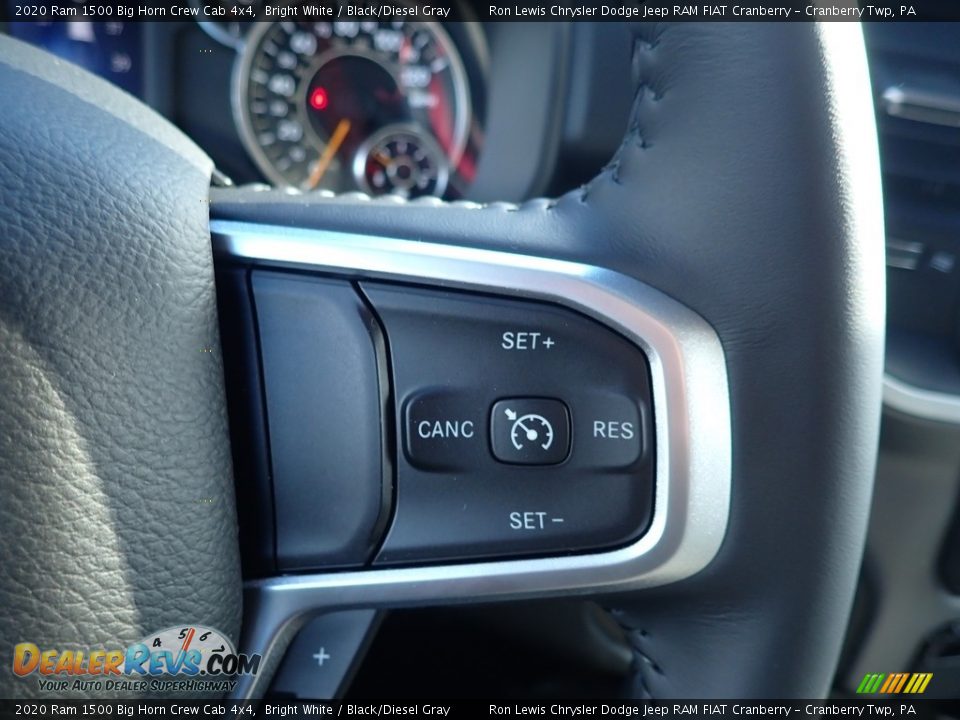 2020 Ram 1500 Big Horn Crew Cab 4x4 Bright White / Black/Diesel Gray Photo #19