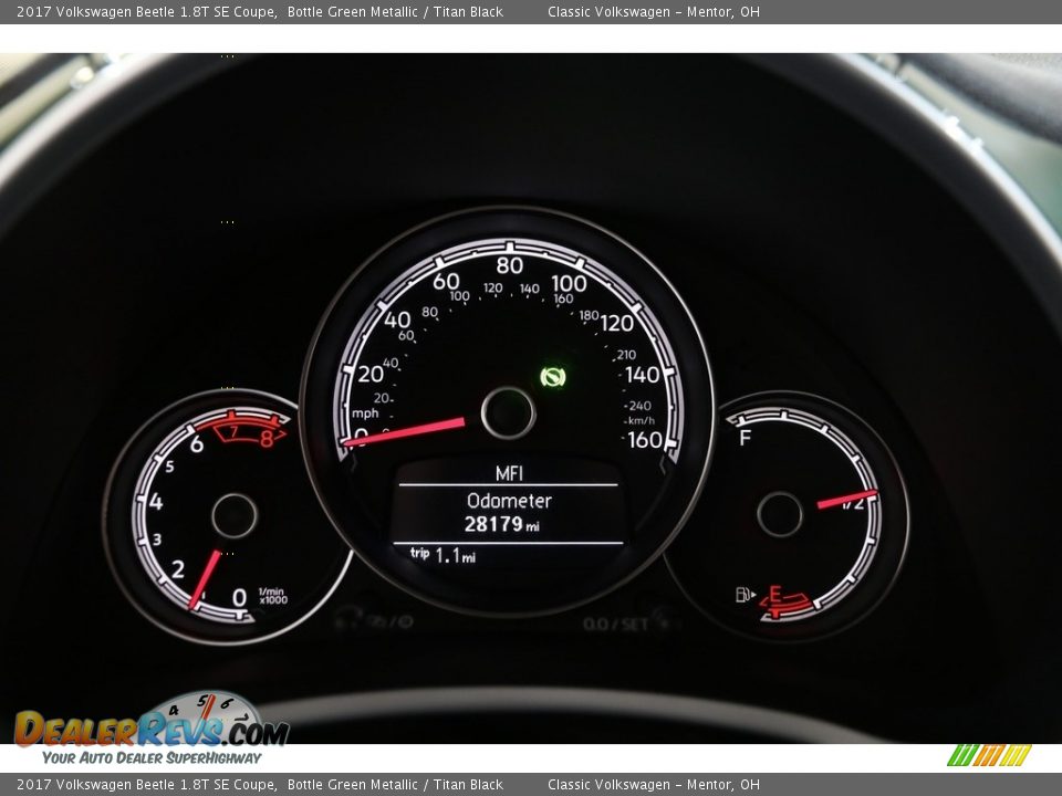 2017 Volkswagen Beetle 1.8T SE Coupe Gauges Photo #6