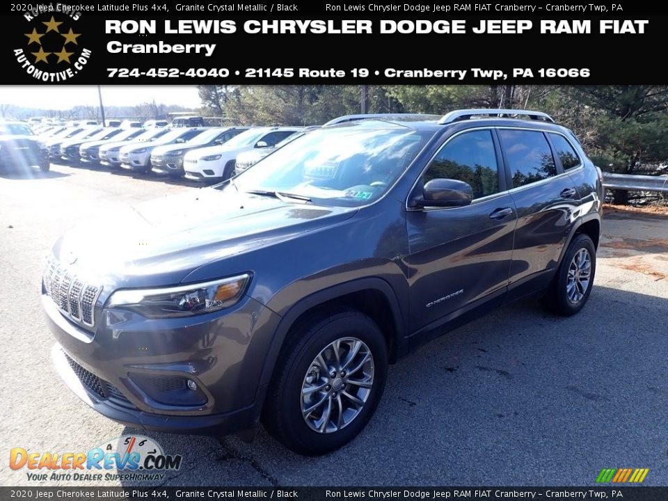 2020 Jeep Cherokee Latitude Plus 4x4 Granite Crystal Metallic / Black Photo #1