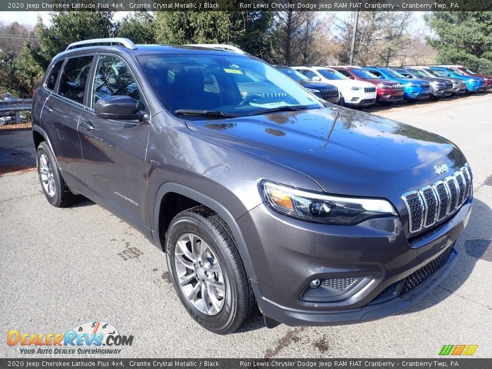 2020 Jeep Cherokee Latitude Plus 4x4 Granite Crystal Metallic / Black Photo #7
