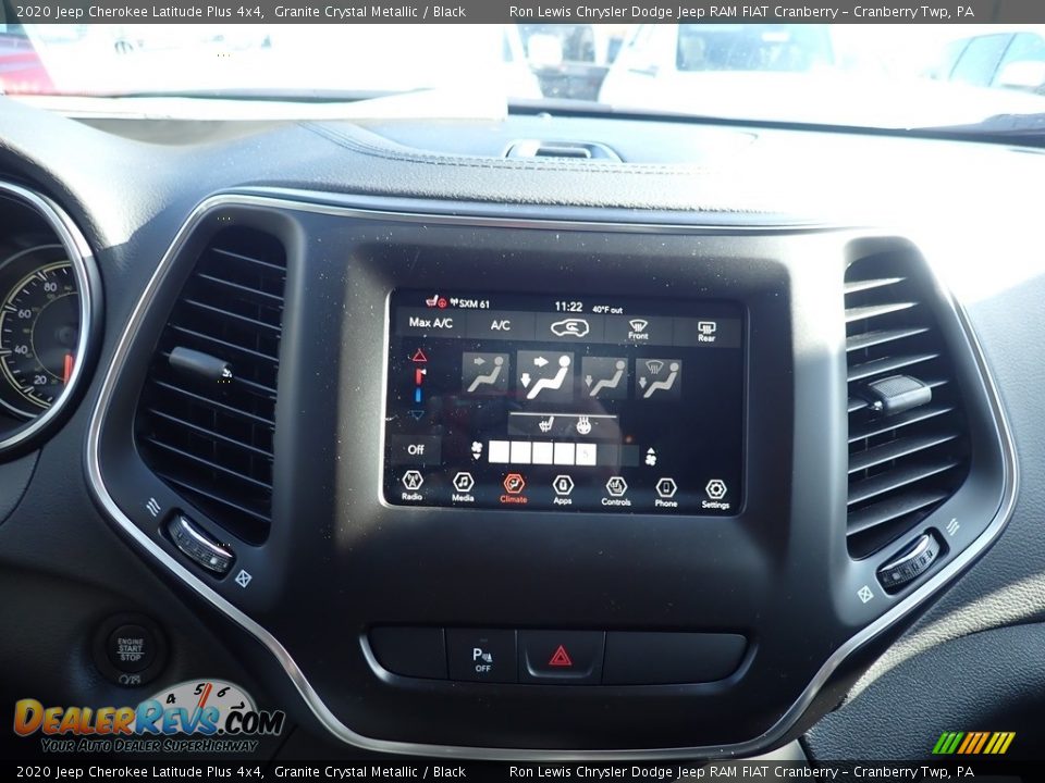 2020 Jeep Cherokee Latitude Plus 4x4 Granite Crystal Metallic / Black Photo #16