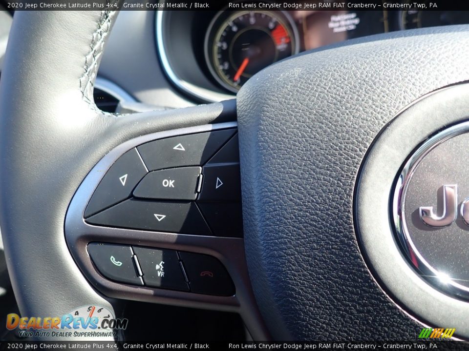 2020 Jeep Cherokee Latitude Plus 4x4 Granite Crystal Metallic / Black Photo #18