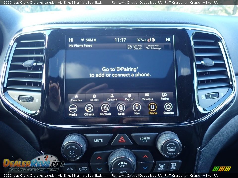 2020 Jeep Grand Cherokee Laredo 4x4 Billet Silver Metallic / Black Photo #17