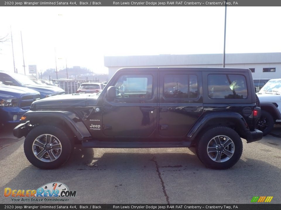 2020 Jeep Wrangler Unlimited Sahara 4x4 Black / Black Photo #2