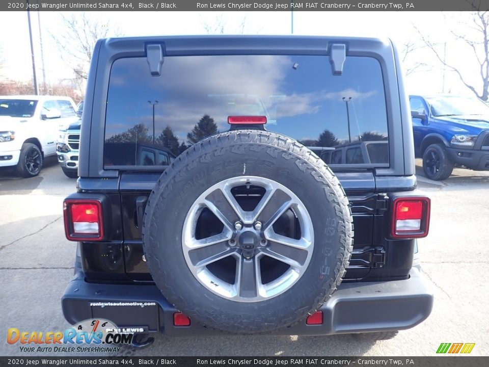 2020 Jeep Wrangler Unlimited Sahara 4x4 Black / Black Photo #4