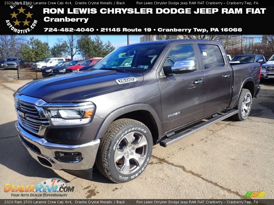 2020 Ram 1500 Laramie Crew Cab 4x4 Granite Crystal Metallic / Black Photo #1