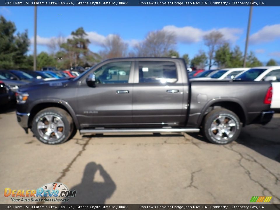 2020 Ram 1500 Laramie Crew Cab 4x4 Granite Crystal Metallic / Black Photo #2