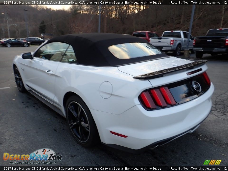 2017 Ford Mustang GT California Speical Convertible Oxford White / California Special Ebony Leather/Miko Suede Photo #4