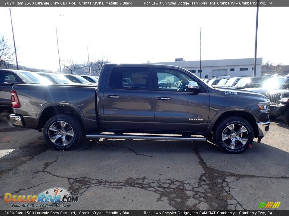 2020 Ram 1500 Laramie Crew Cab 4x4 Granite Crystal Metallic / Black Photo #6