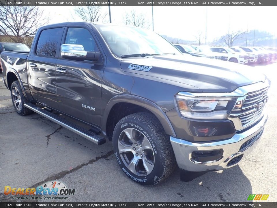 2020 Ram 1500 Laramie Crew Cab 4x4 Granite Crystal Metallic / Black Photo #7