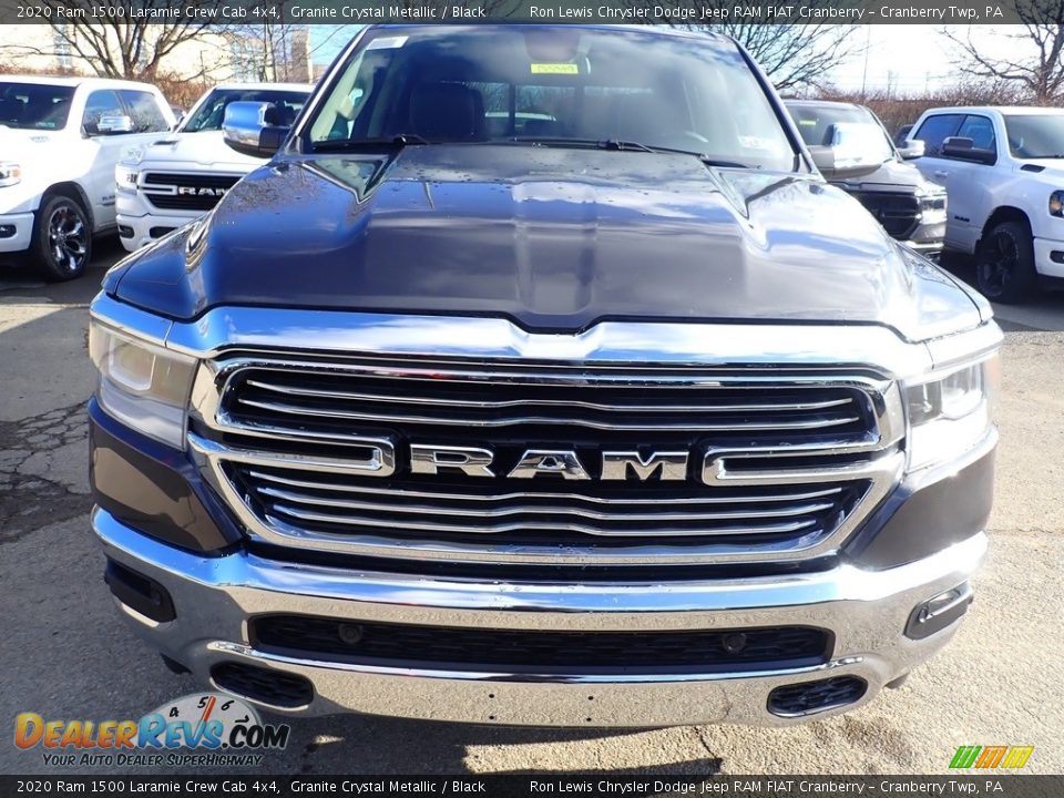 2020 Ram 1500 Laramie Crew Cab 4x4 Granite Crystal Metallic / Black Photo #8