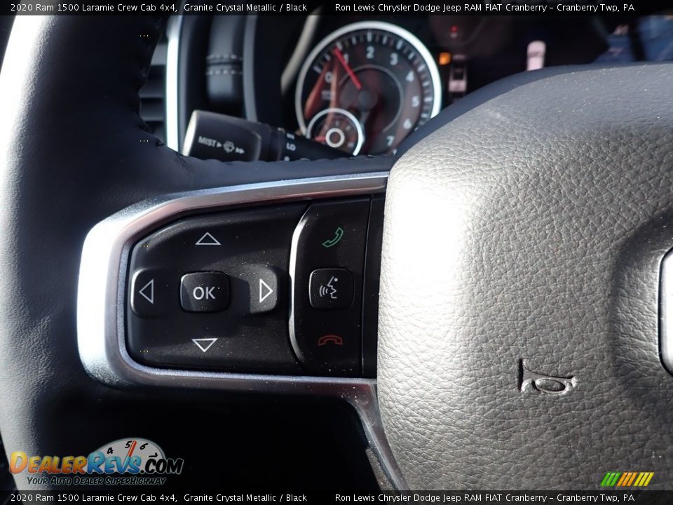 2020 Ram 1500 Laramie Crew Cab 4x4 Granite Crystal Metallic / Black Photo #20