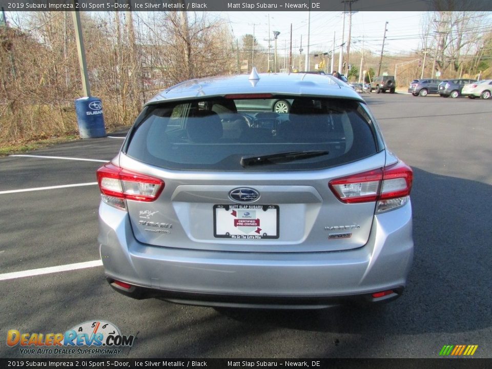 2019 Subaru Impreza 2.0i Sport 5-Door Ice Silver Metallic / Black Photo #7