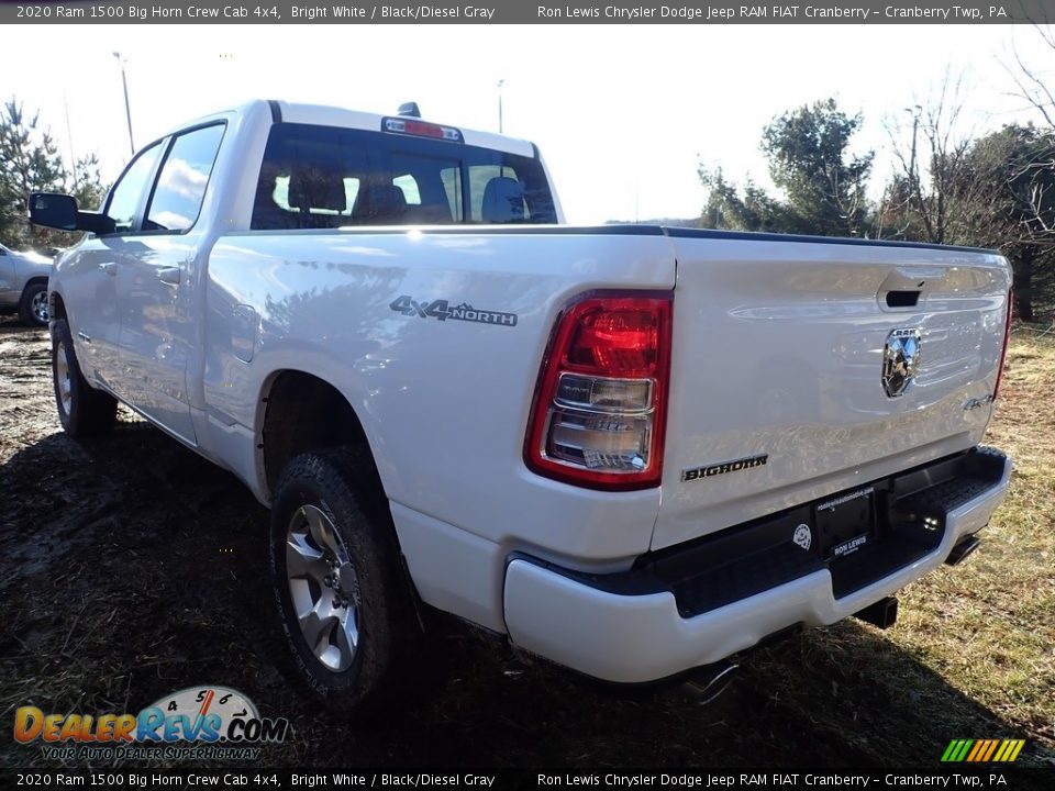 2020 Ram 1500 Big Horn Crew Cab 4x4 Bright White / Black/Diesel Gray Photo #2