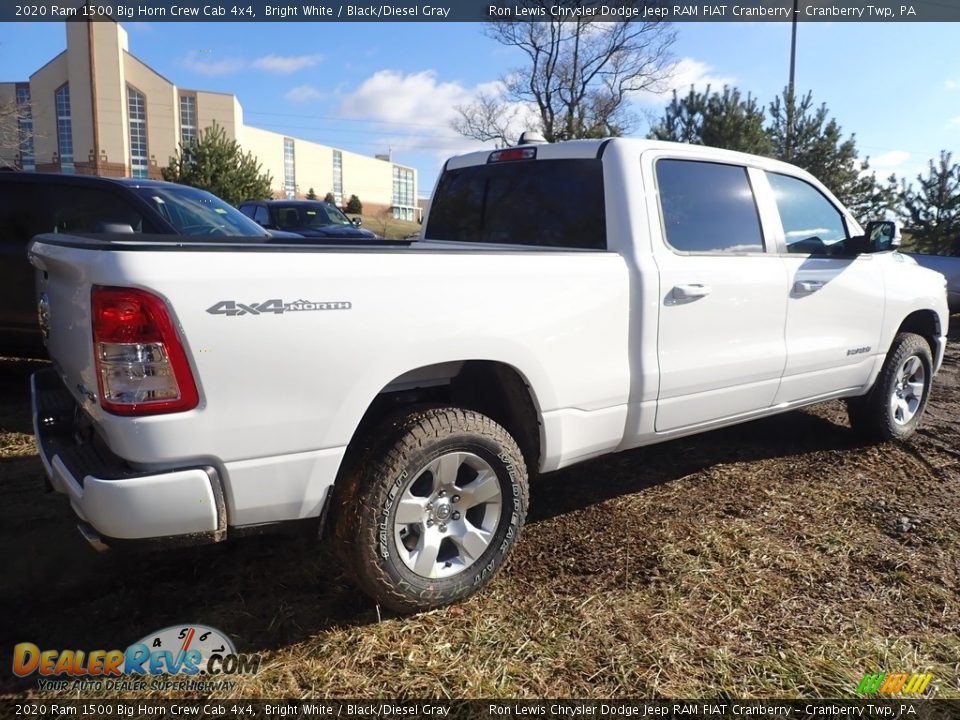 2020 Ram 1500 Big Horn Crew Cab 4x4 Bright White / Black/Diesel Gray Photo #4