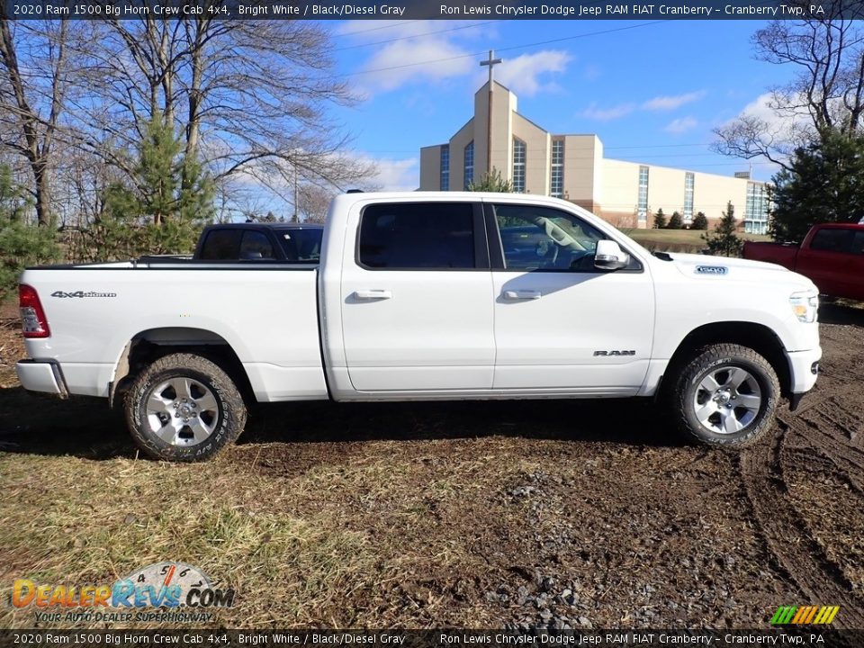 2020 Ram 1500 Big Horn Crew Cab 4x4 Bright White / Black/Diesel Gray Photo #5