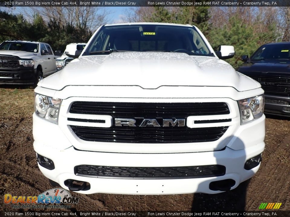 2020 Ram 1500 Big Horn Crew Cab 4x4 Bright White / Black/Diesel Gray Photo #7