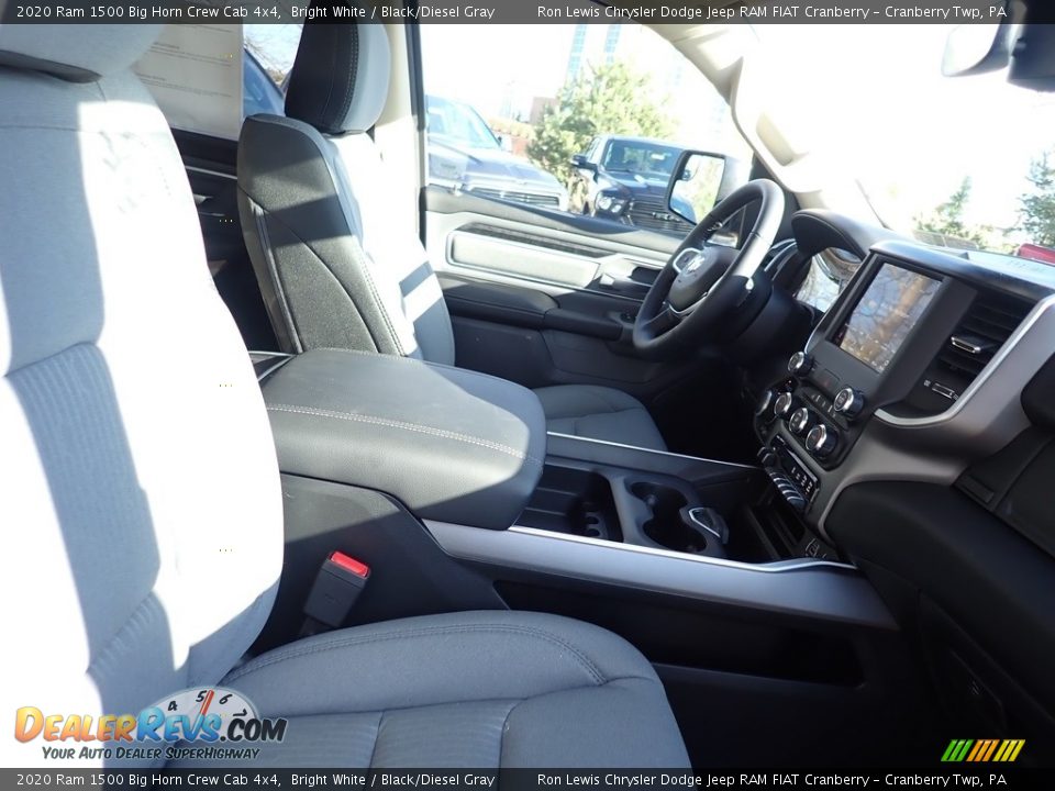 2020 Ram 1500 Big Horn Crew Cab 4x4 Bright White / Black/Diesel Gray Photo #9