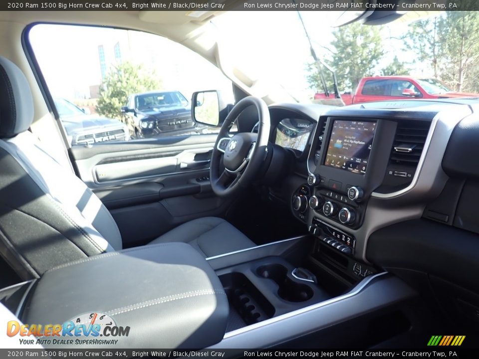 2020 Ram 1500 Big Horn Crew Cab 4x4 Bright White / Black/Diesel Gray Photo #10